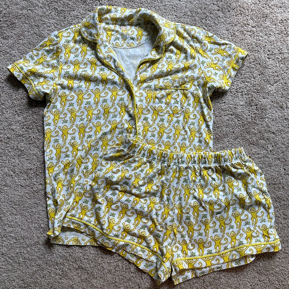 Roller Rabbit Monkey Polo Pajamas